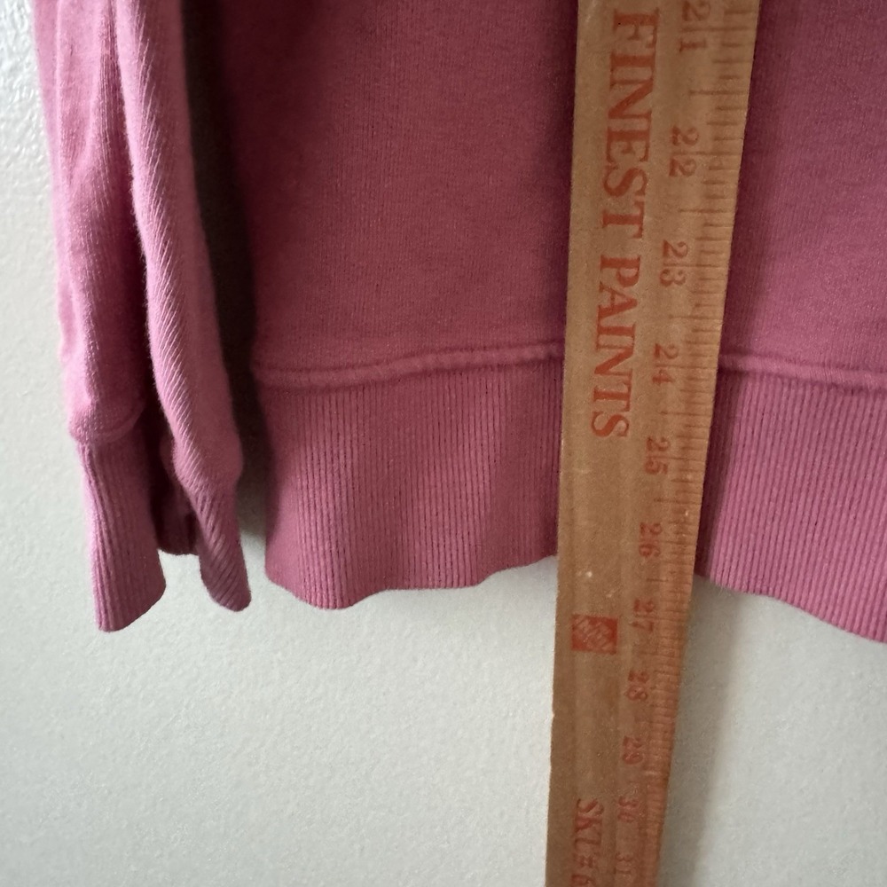 Pact Organic Cotton Crew Neck Sweatshirt Women's Large Dusty Rose Pink - Picture 7 of 8